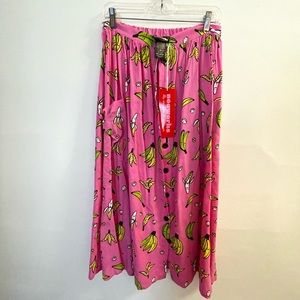 Nooworks Banana Print Apron Skirt